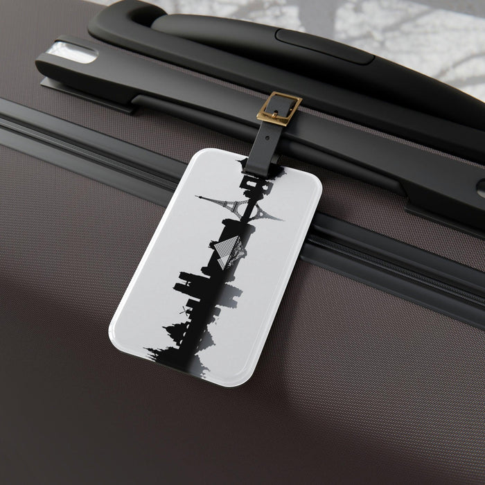 Parisian Elegance: Sleek Acrylic Travel Luggage Tag