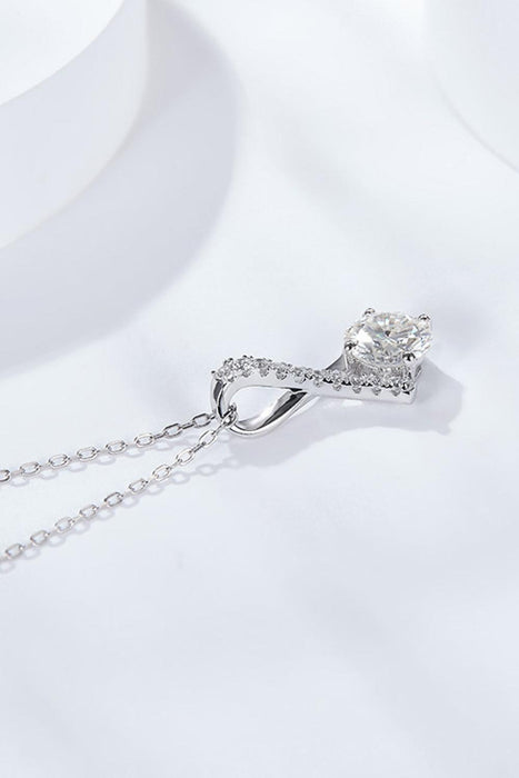 Special Occasion 1 Carat Moissanite Pendant Necklace-Trendsi-Silver-One Size-Très Elite