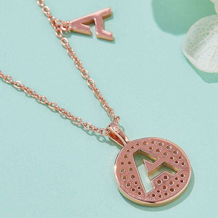 Radiant Moissanite Gemstone Pendant Necklace - Opulent Sterling Silver & 18K Rose Gold