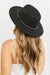 Shimmering Elegance Black Fedora Hat