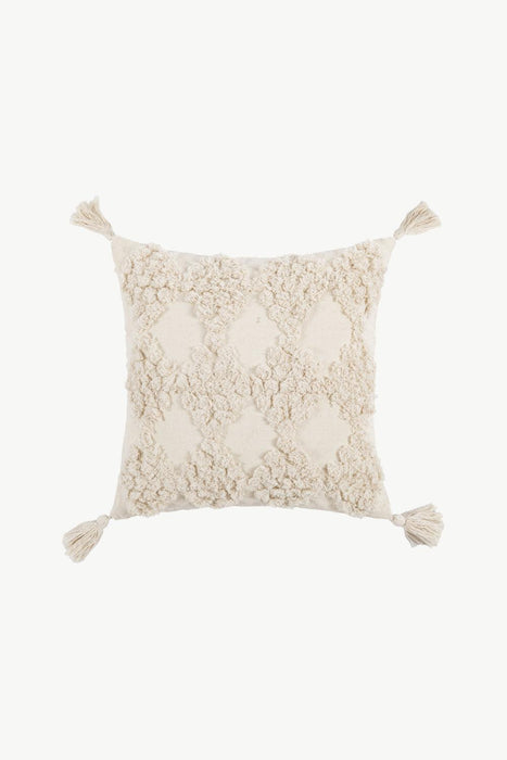 Fringed Rectangle and Square Throw Pillow Case