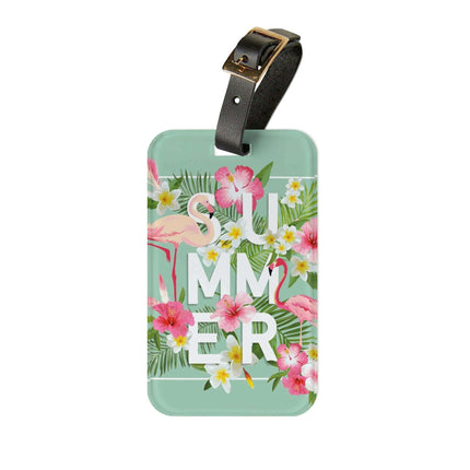 Chic Wanderlust Acrylic Luggage Tag Collection - Customizable Travel Accessory