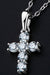 Sterling Silver Cross Necklace with Lab Grown Diamond Accent - Sophisticated Faithful Elegance
