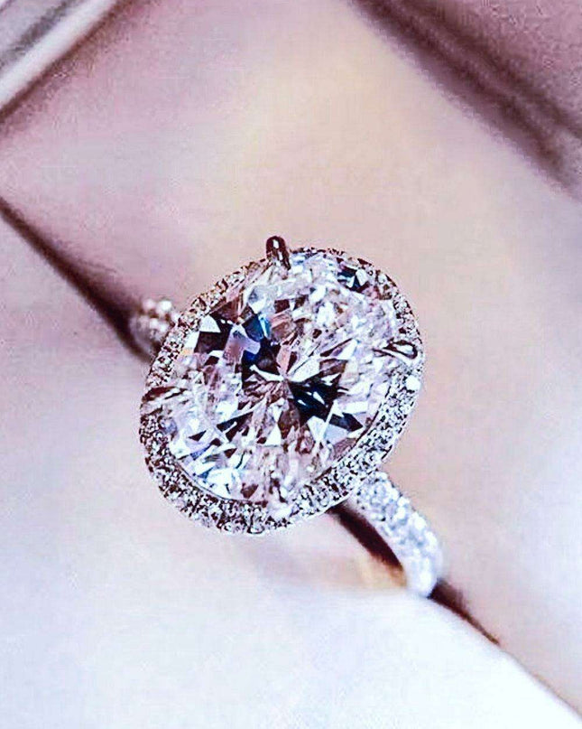 Modern Elegance Sterling Silver Ring with Lab-Grown Diamond and Zircon - Timeless Beauty