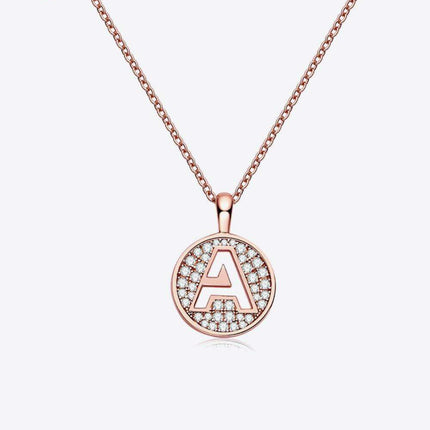 Radiant Moissanite Gemstone Pendant Necklace - Opulent Sterling Silver & 18K Rose Gold