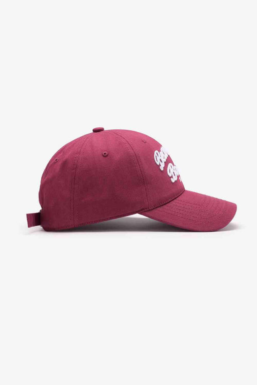 Embroidered Graphic Cotton Baseball Hat with Adjustable Fit