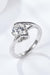 Radiant Moissanite Sparkle Sterling Silver Ring - Luxury Edition