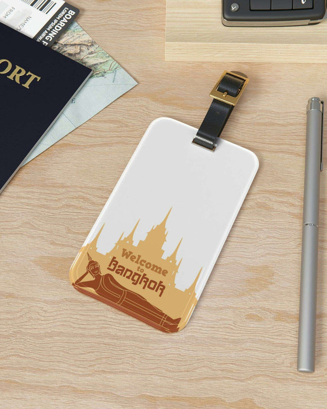 Customizable Acrylic Luggage Tag Set by Elite Maison: Your Stylish Travel Companion