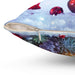 Reversible Festive Bird Print Decorative Pillow Cover