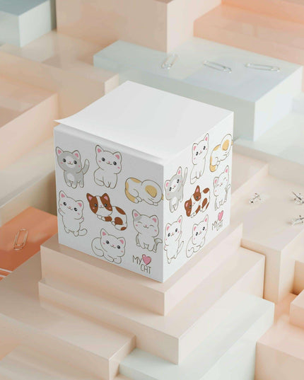 Personalized Creative Sticky Note Cube: 700 Sheets for an Inspired Workspace