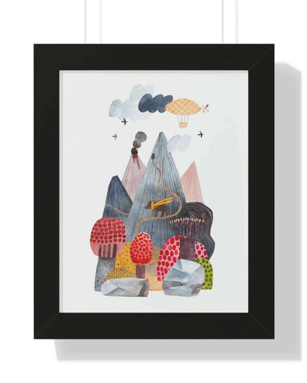 Eco-Chic Vertical Art Print Series with Sustainable Framing Options