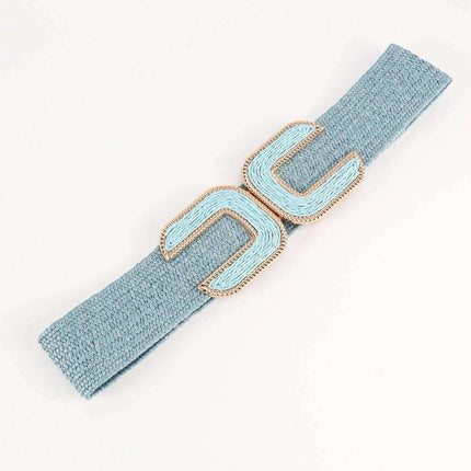 Chic Braided Waist Belt with Textured Design