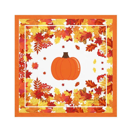 Autumn Elegance Leaf Print Napkin Set - 4 Premium Microfiber Linens