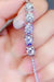 5 Carat Moissanite and Zircon Sterling Silver Bracelet - Elegant Luxury Piece