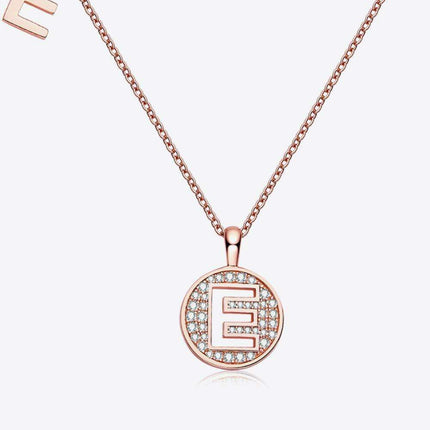 Radiant Moissanite Gemstone Pendant Necklace - Opulent Sterling Silver & 18K Rose Gold