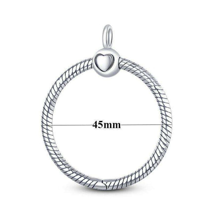 925 Sterling Silver Chic O Charm Pendant - A Perfect Stylish Gift for Her - Très Elite