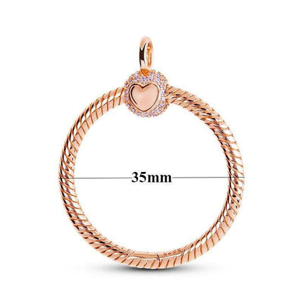 925 Sterling Silver Chic O Charm Pendant - A Perfect Stylish Gift for Her - Très Elite