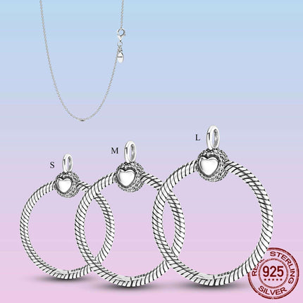 925 Sterling Silver Chic O Charm Pendant - A Perfect Stylish Gift for Her - Très Elite