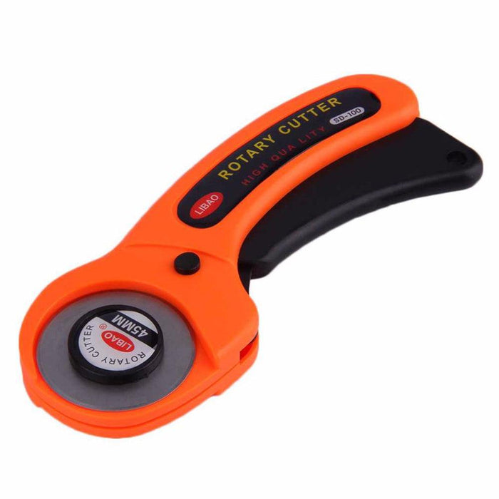 Stainless Steel CraftPro Rotary Cutter - 45mm Blade Width for Effortless Fabric Cutting
