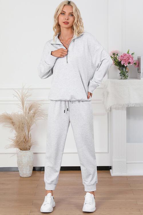 Cozy Zip-Up Lounge Set with Matching Joggers