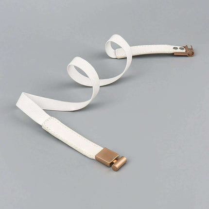Elegant Adjustable PU Elastic Skinny Belt for Effortless Style