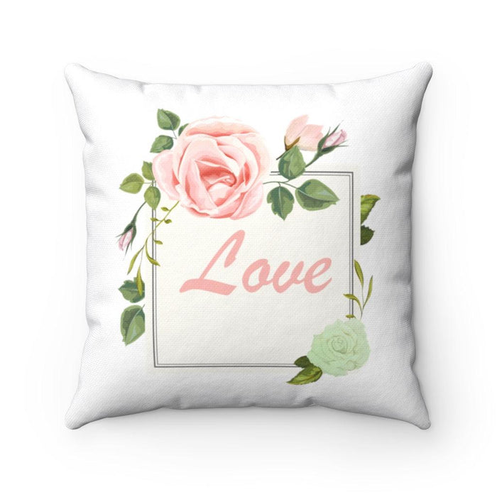 Vallée Des Roses Valentine double-sided print reversible decorative cushion cover