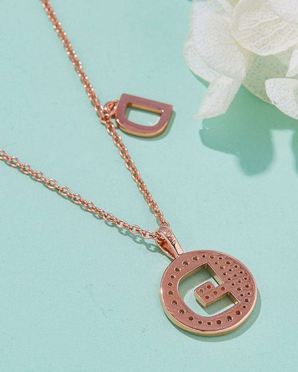 Radiant Moissanite Gemstone Pendant Necklace - Opulent Sterling Silver & 18K Rose Gold