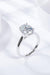 Elegant 2.5 Carat Moissanite Solitaire Ring in Platinum and Sterling Silver