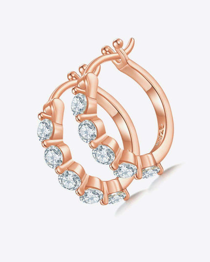 Opulent 1 Carat Lab-Diamond Sterling Silver Earrings - Platinum, Gold, or Rose Gold Plated