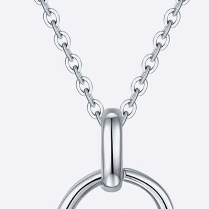 Eternal Elegance: Heart-Shaped Moissanite Pendant Necklace with Dazzling Zircon Highlights