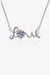 Elegant 1 Carat Moissanite Sterling Silver Necklace with Zircon Accents - Timeless Beauty