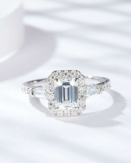 Sophisticated 1 Carat Lab-Grown Diamond Sterling Silver Ring
