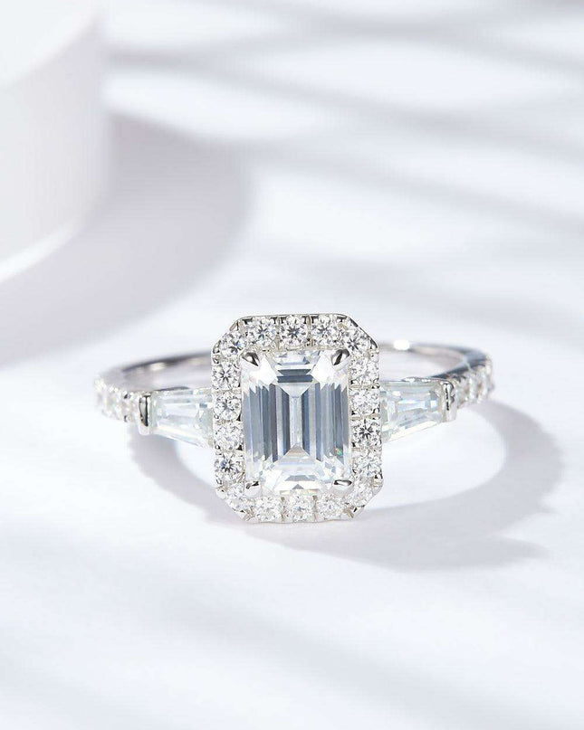 Sophisticated 1 Carat Lab-Grown Diamond Sterling Silver Ring