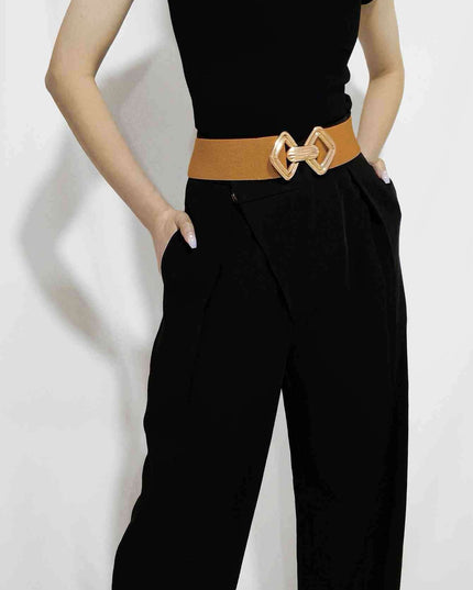 Sleek Elastic Geometric Belt Collection - Perfect for Any Occasion
