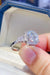 Elegant Lab Created Diamond Sterling Silver Ring - 2 Carat Stone with Authenticity Certificate