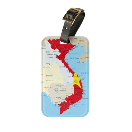 Elegant Acrylic Luggage Tag Set with Customizable Leather Strap - Stylish Travel Essential
