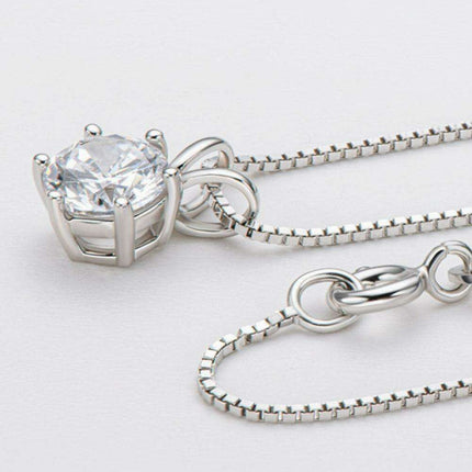Timeless Elegance: 925 Sterling Silver Necklace with a Lab Grown Diamond