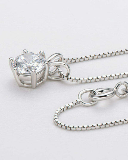 Timeless Elegance: 925 Sterling Silver Necklace with a Lab Grown Diamond