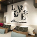 Modern 3D LOVE Letter Flower Bird Wall Sticker Mural Art Decal Home Decor