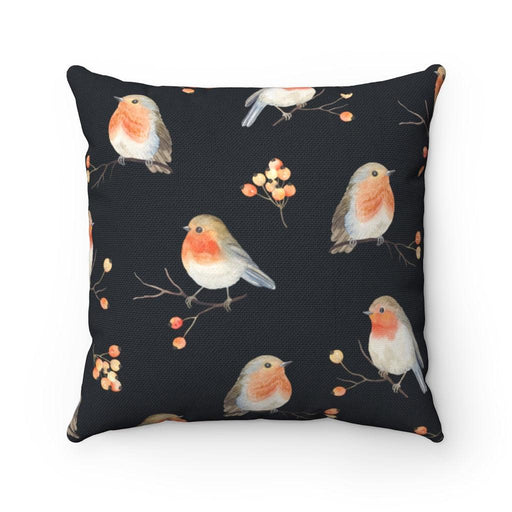 Joyeux Noel Happy Christmas Cozy Traditional Bird Holiday double-sided print and reversible decorative cushion cover - Très Elite