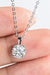 Timeless Elegance: Sterling Silver Necklace with 1 Carat Lab-Diamond