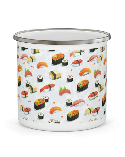 Customizable Enamel Coated Stainless Steel Camping Mug - Perfect for Outdoor Enthusiasts