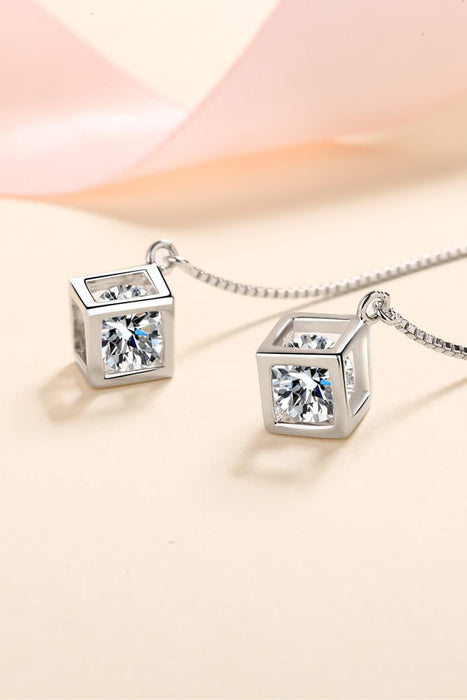 Timeless 2 Carat Lab-Diamond Sterling Silver Threader Earrings