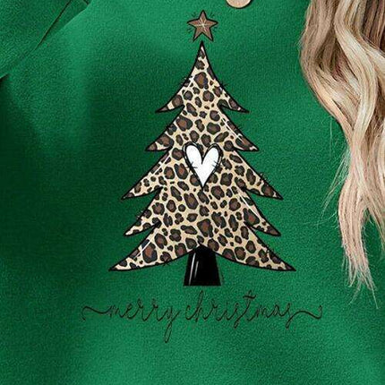 Cozy Christmas Tree Long Sleeve Pullover - Festive Winter Sweater