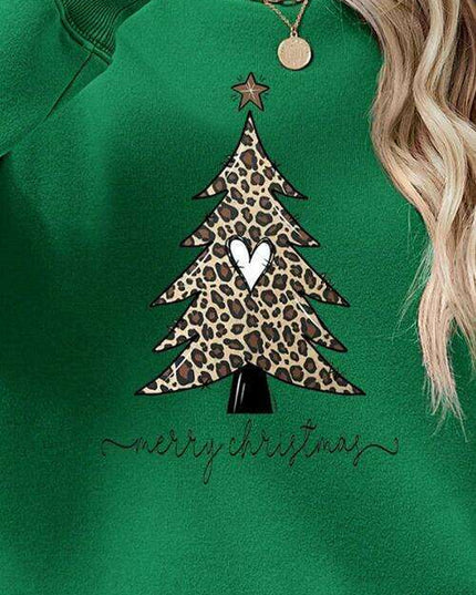 Cozy Christmas Tree Long Sleeve Pullover - Festive Winter Sweater