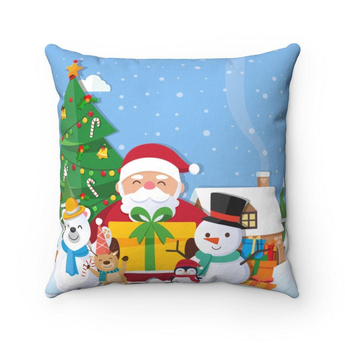 Joyeux Noel double-sided print and reversible decorative cushion cover