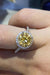 Luxurious 2 Carat Moissanite Ring with Zircon Accents - Sparkling Silver Beauty