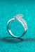 Regal Splendor: 925 Sterling Silver Moissanite Zircon Ring