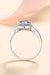 Radiant Elegance: 1 Carat Moissanite Ring Set in Sterling Silver - A Symbol of Opulence