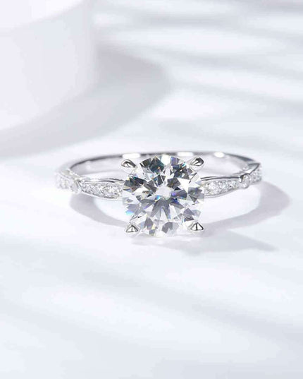 Exquisite 1.5 Carat Lab-Grown Diamond Sterling Silver Ring: Timeless Elegance and Authenticity